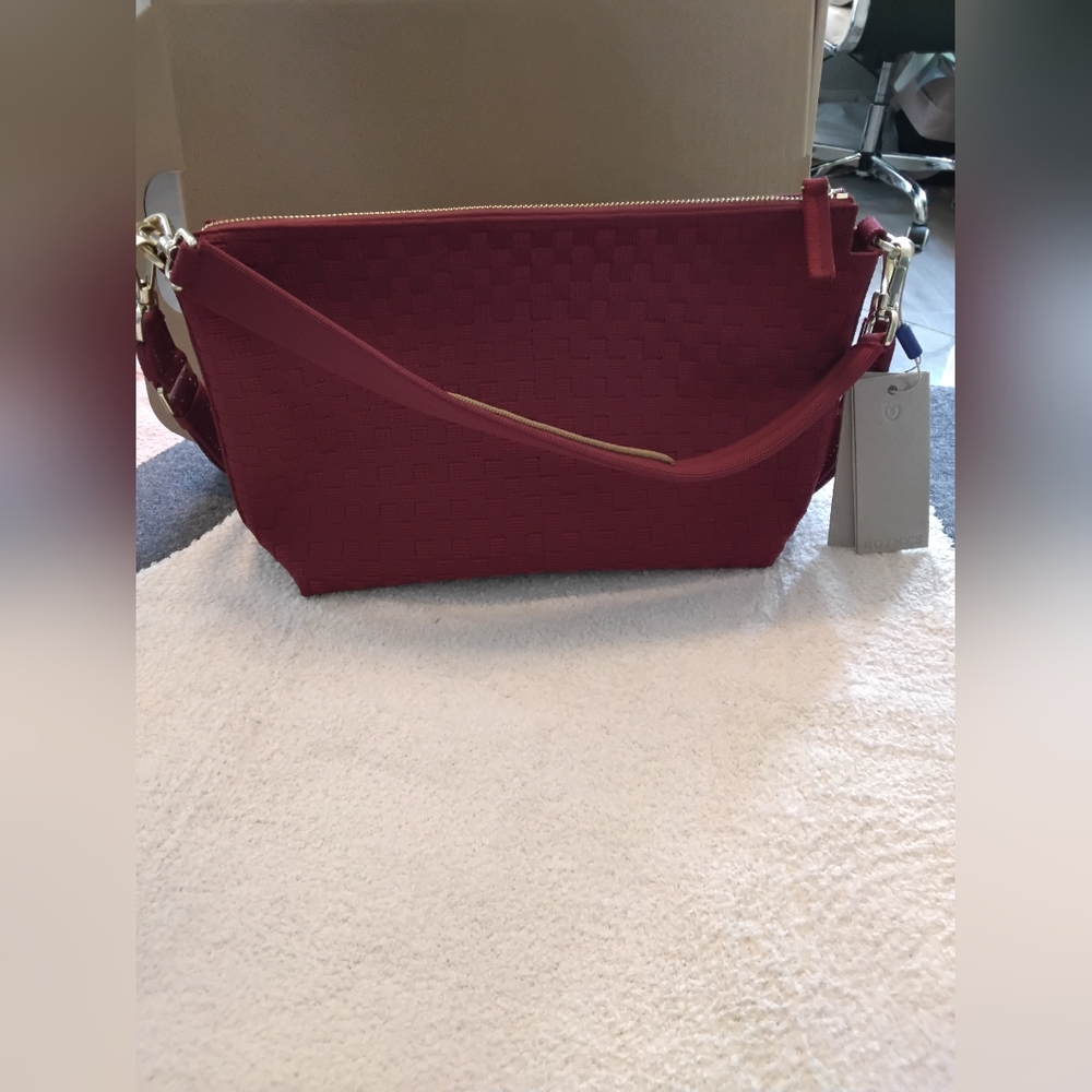 Rothy's The Daily Cross-Body CRANBERRY - Picture 2 of 6
